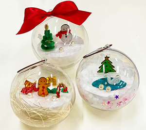 クリスマスを彩ろう！ドライスノードーム工芸教室